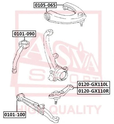 FEBEST 2001-2005 Lexus IS300 Front Lower Ball Joint Right 0120-GX110R