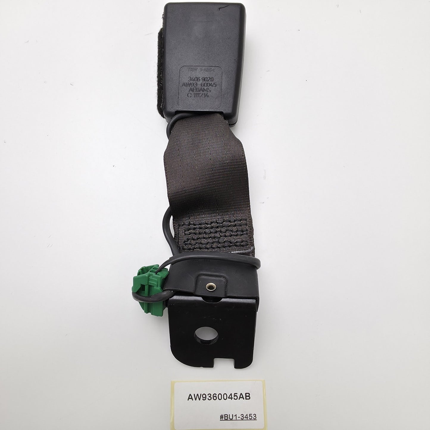 2010-2017 Jaguar XJ Rear Center Seat Belt Buckle AW9360045AB