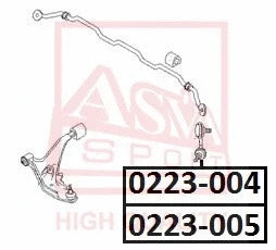 Febest Nissan 54618-Ad000 Front Right Stabilizer Link 0223-004