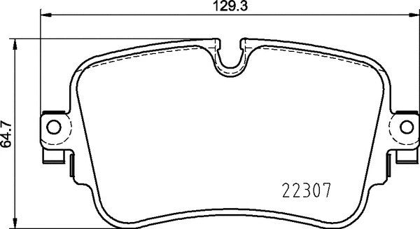 BREMBO Volkswagen Brake Pad Set P85161