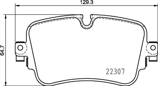 BREMBO Volkswagen Brake Pad Set P85161