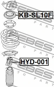 FEBEST 2009-2016 Hyundai ix35 Front Shock Absorber Bearing KB-SL10F