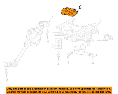 2017-2022 Audi SQ5 STEERING WHEEL LOCK MECHANISM 3Q0905861A