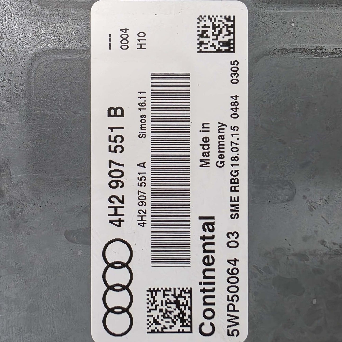 2007-2016 Audi A7 Engine Control Unit ECU 4H2907551B