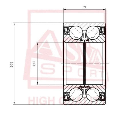 FEBEST Alfa Romeo Front Wheel Bearing DAC42760039