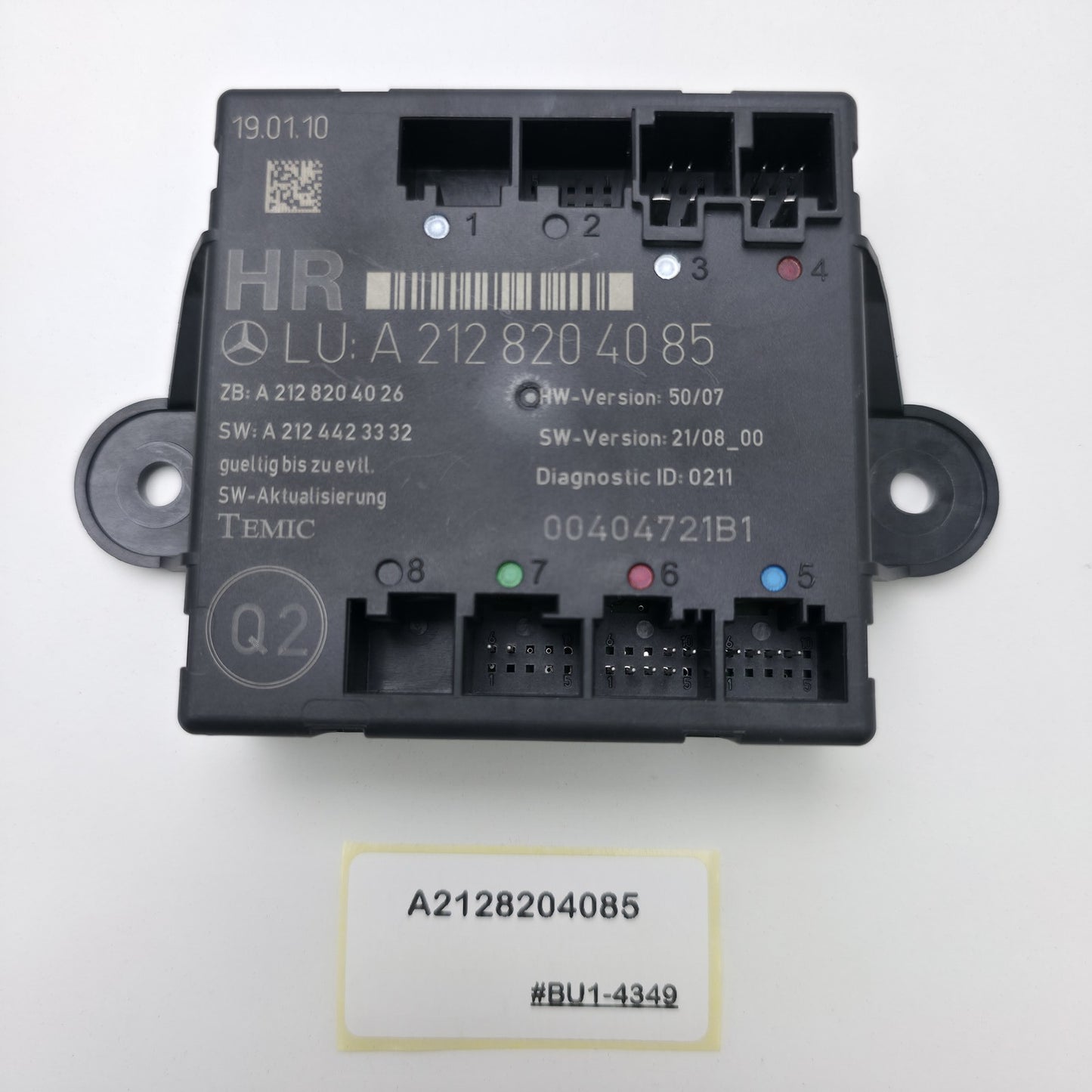 2008-2011 Mercedes C-Class Rear Right Door Control Module A2128204085