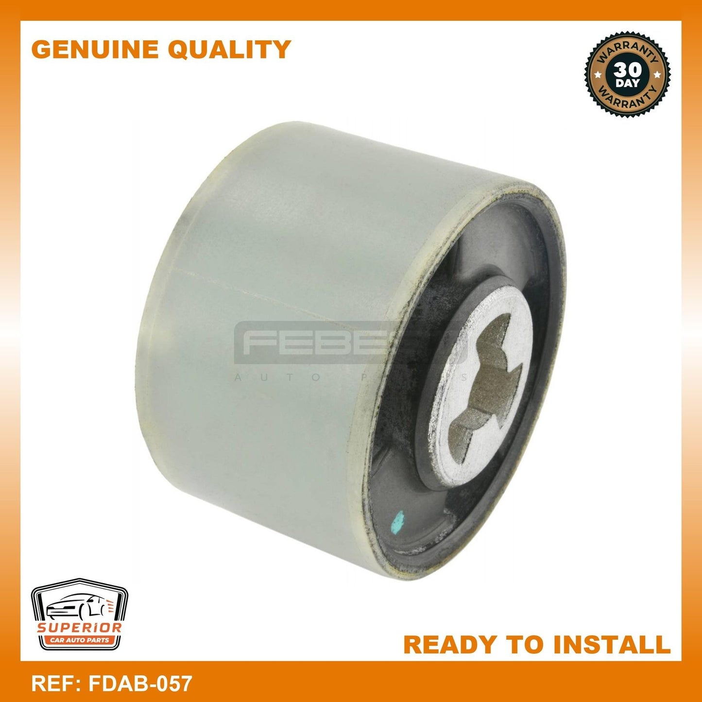 Febest 2003-2012 Volvo S40 Rear Crossmember Bushing FDAB-057