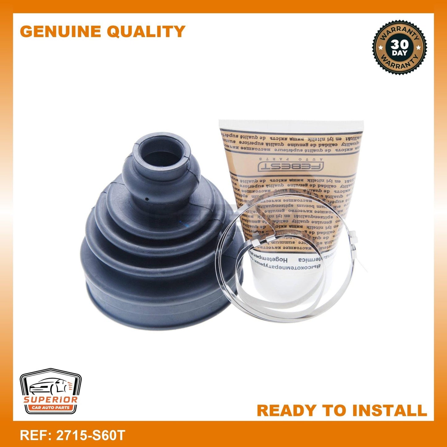 FEBEST 2002-2007 Alfa Romeo 147 Boot Inner CV Joint Kit 2715-S60T