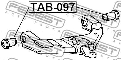 FEBEST 1996-2005 Toyota 4Runner Front Lower Arm Bushing TAB-097