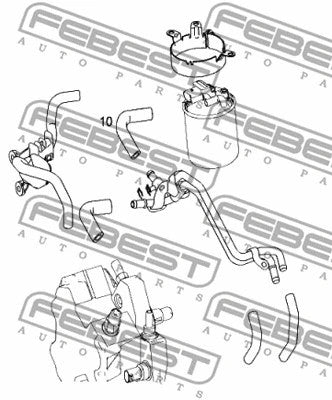 FEBEST Mercedes-Benz Fuel Hose 16459-001