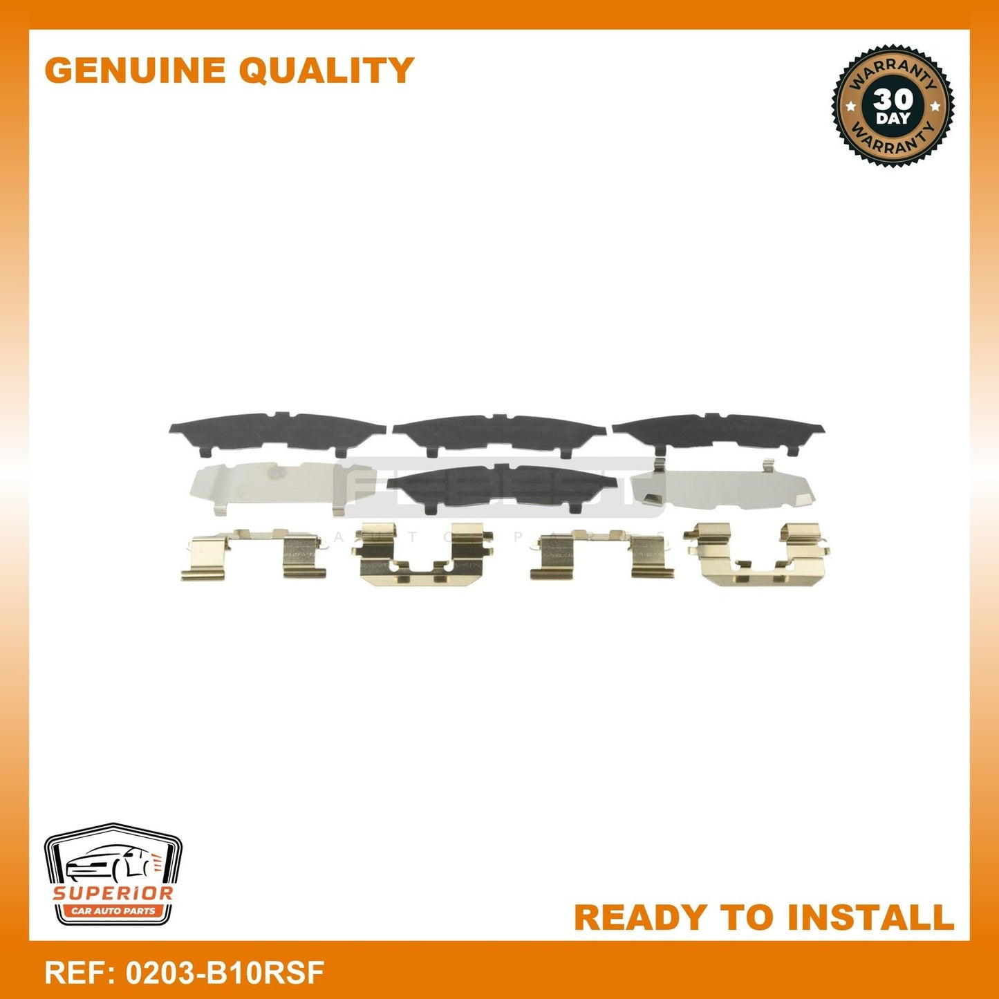 FEBEST NISSAN Disc Brake Clip Set 0203-B10RSF