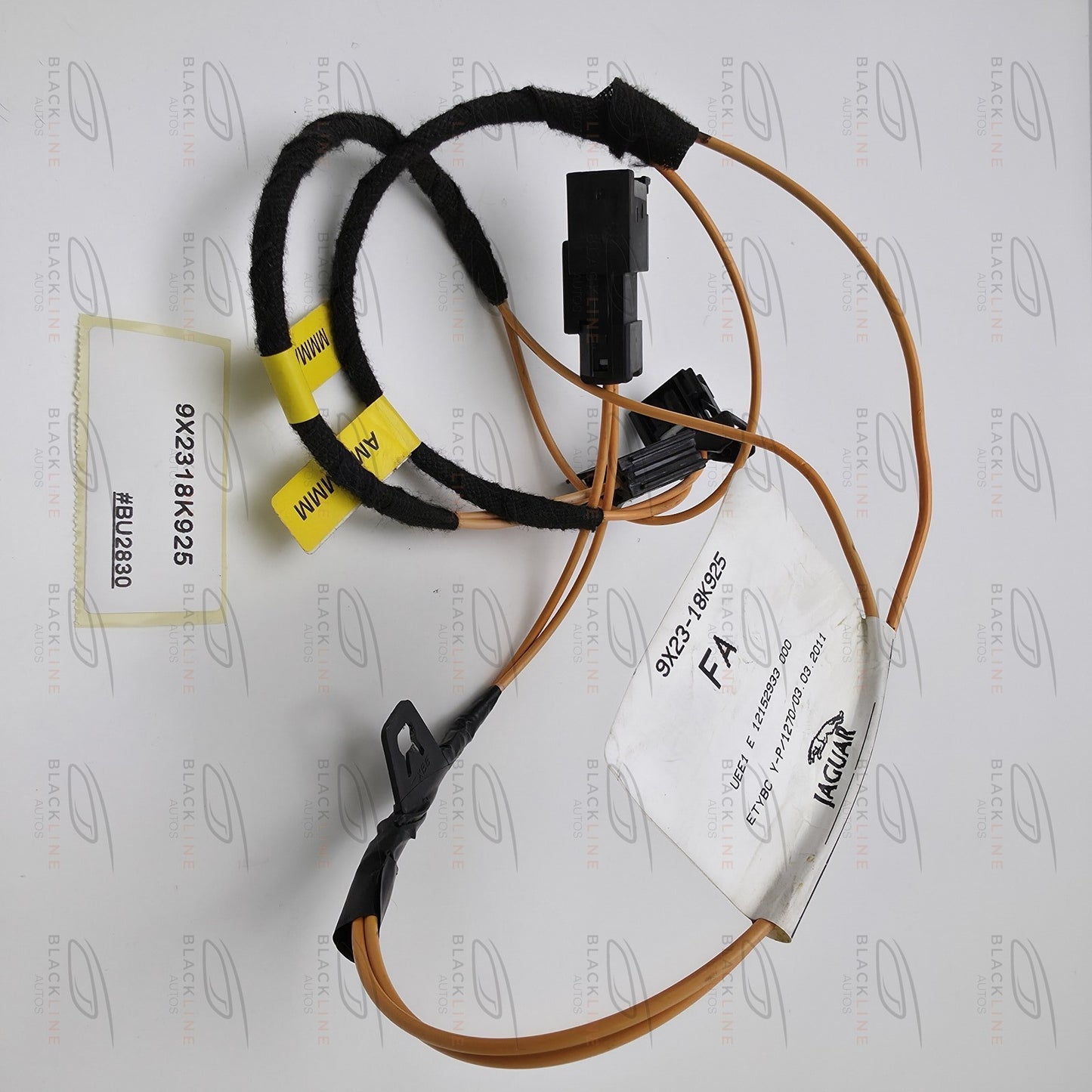 2007-2011 Jaguar XF Audio Stereo Amplifier Fiber Optic Cable Wiring 9X2318K925