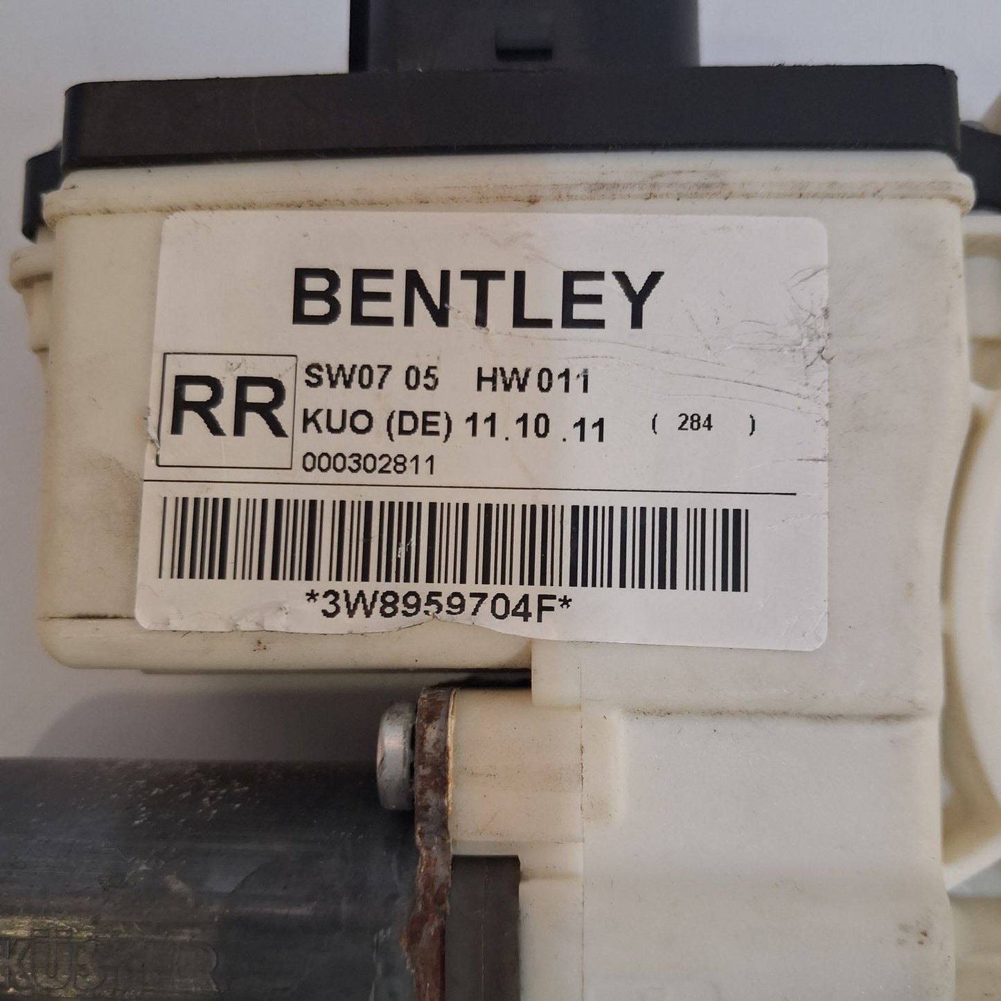 2011-2018 Bentley Continental GT Window Regulator Motor 3W8959704F