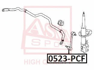 Febest 1999-2000 Mazda Protege Front Stabilizer Link 0523-PCF