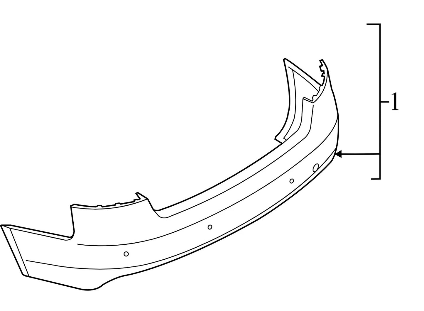 2010 Audi A4 Rear Bumper Cover Used OEM 8K5807303AGRU