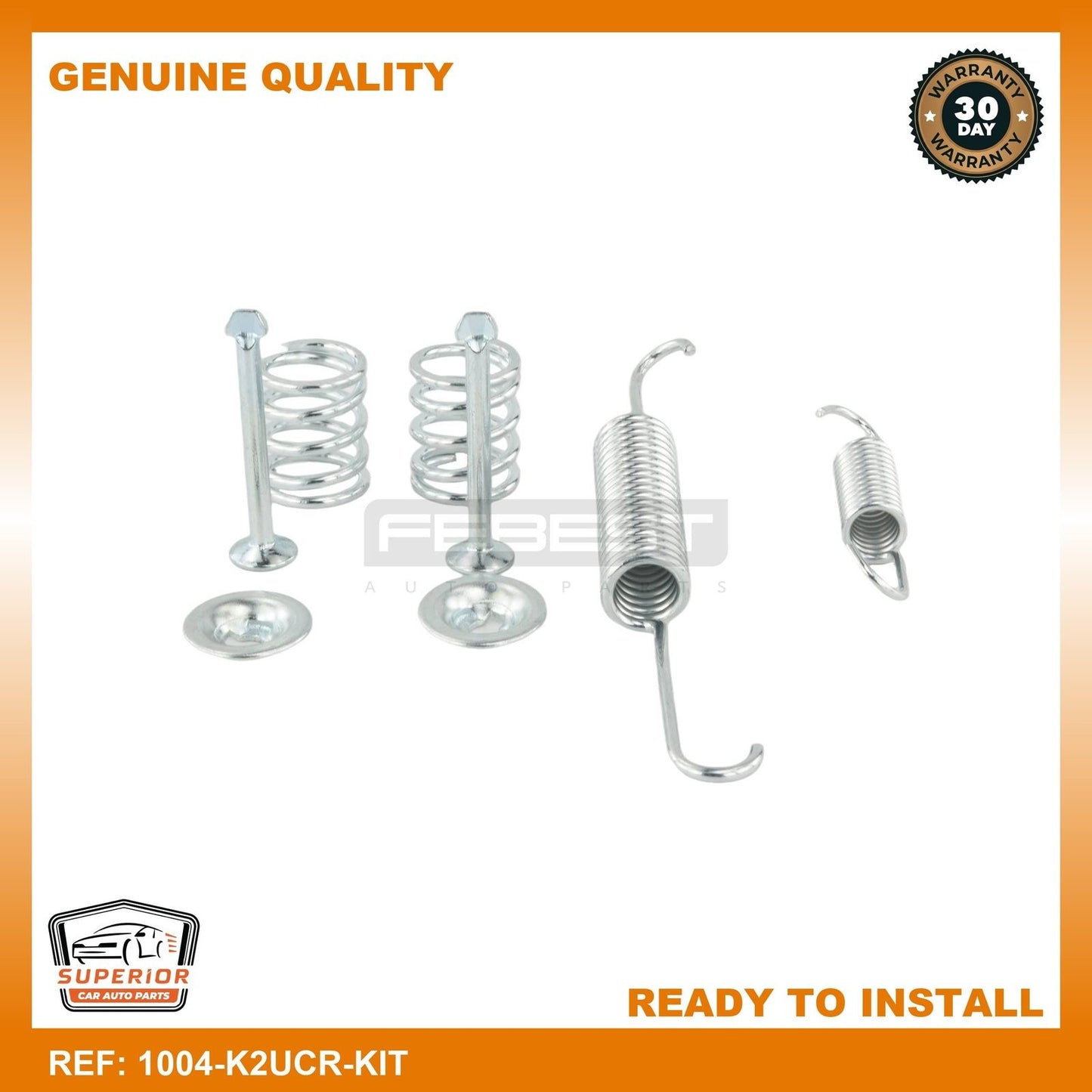 Febest General Motors 23135901 Brake Shoe Fitting Kit 1004-K2UCR-KIT