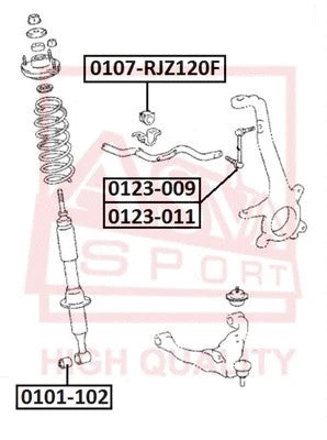 Febest Front Left Stabilizer Link 0123-011