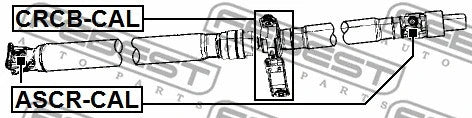 FEBEST 2007-2018 Dodge Journey Drive Shaft Bearing Repair Kit CRCB-CAL