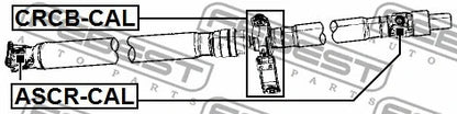 FEBEST 2007-2018 Dodge Journey Drive Shaft Bearing Repair Kit CRCB-CAL