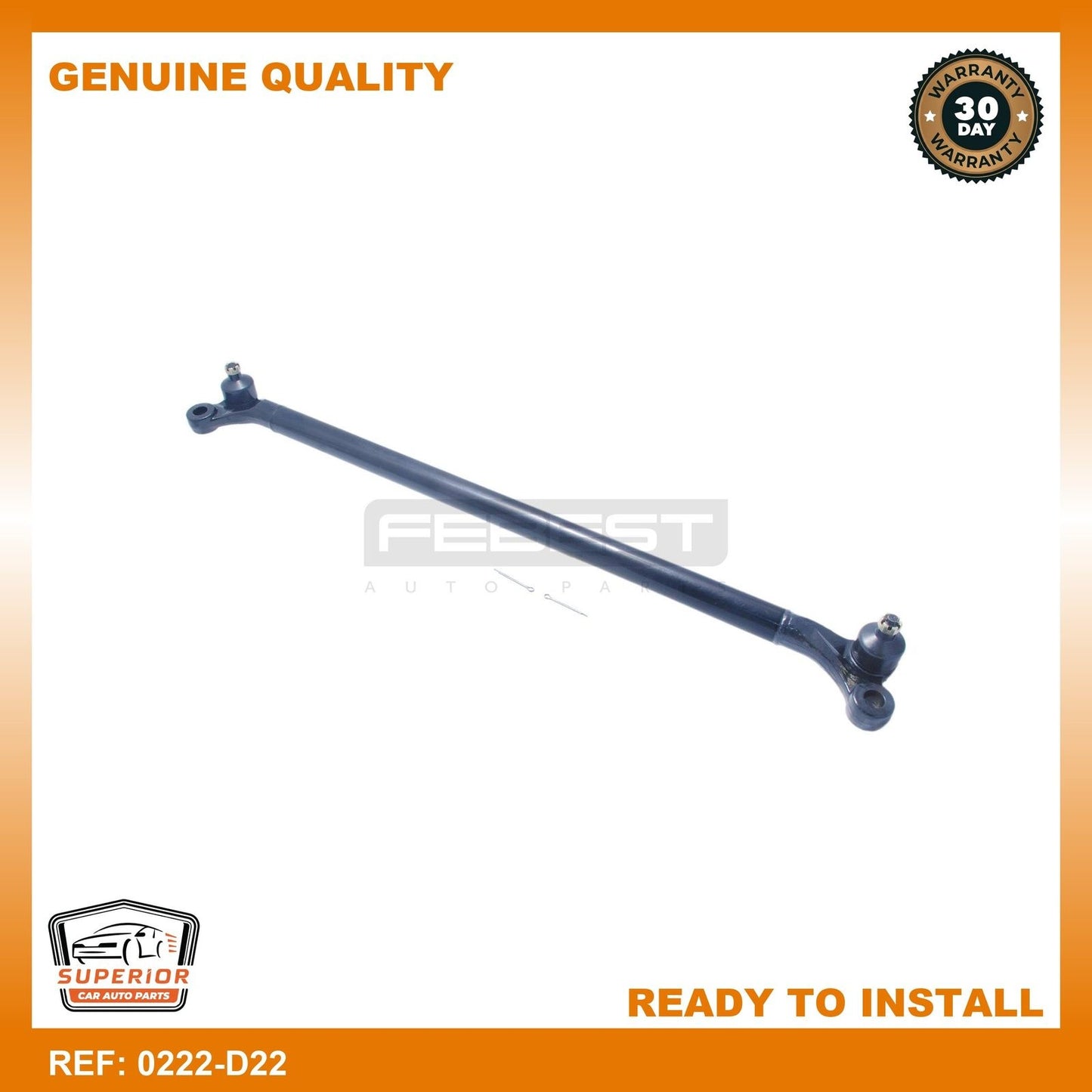 Febest 1998-2004 Nissan Frontier Steering Tie Rod 0222-D22