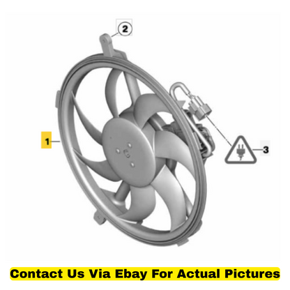 2012 Mini Cooper Countryman Fan Housing with Fan Used OEM 17427535100