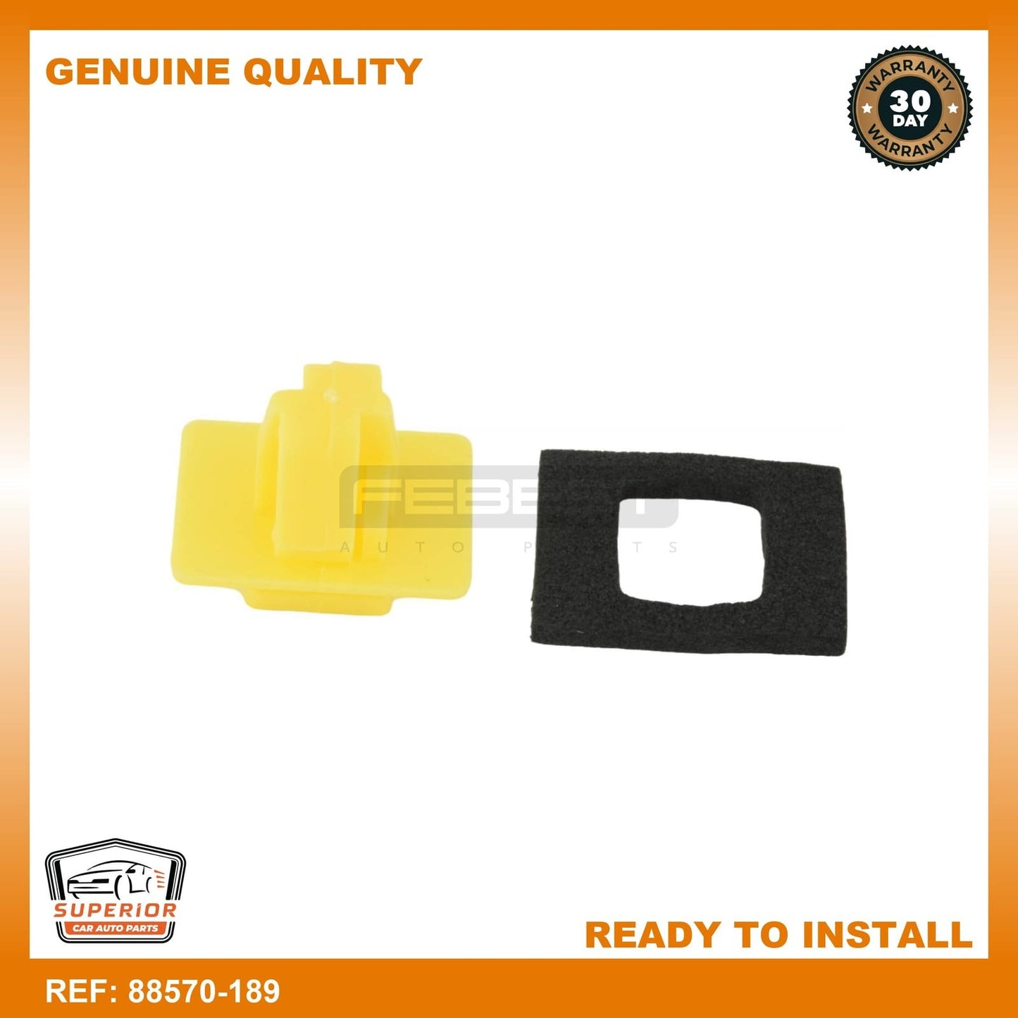 FEBEST 1999-2006 Hyundai Accent Retainer Clip 88570-189