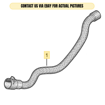 2010–2012 Audi A4 Heater Return Hose Used OEM 8K1819371AB