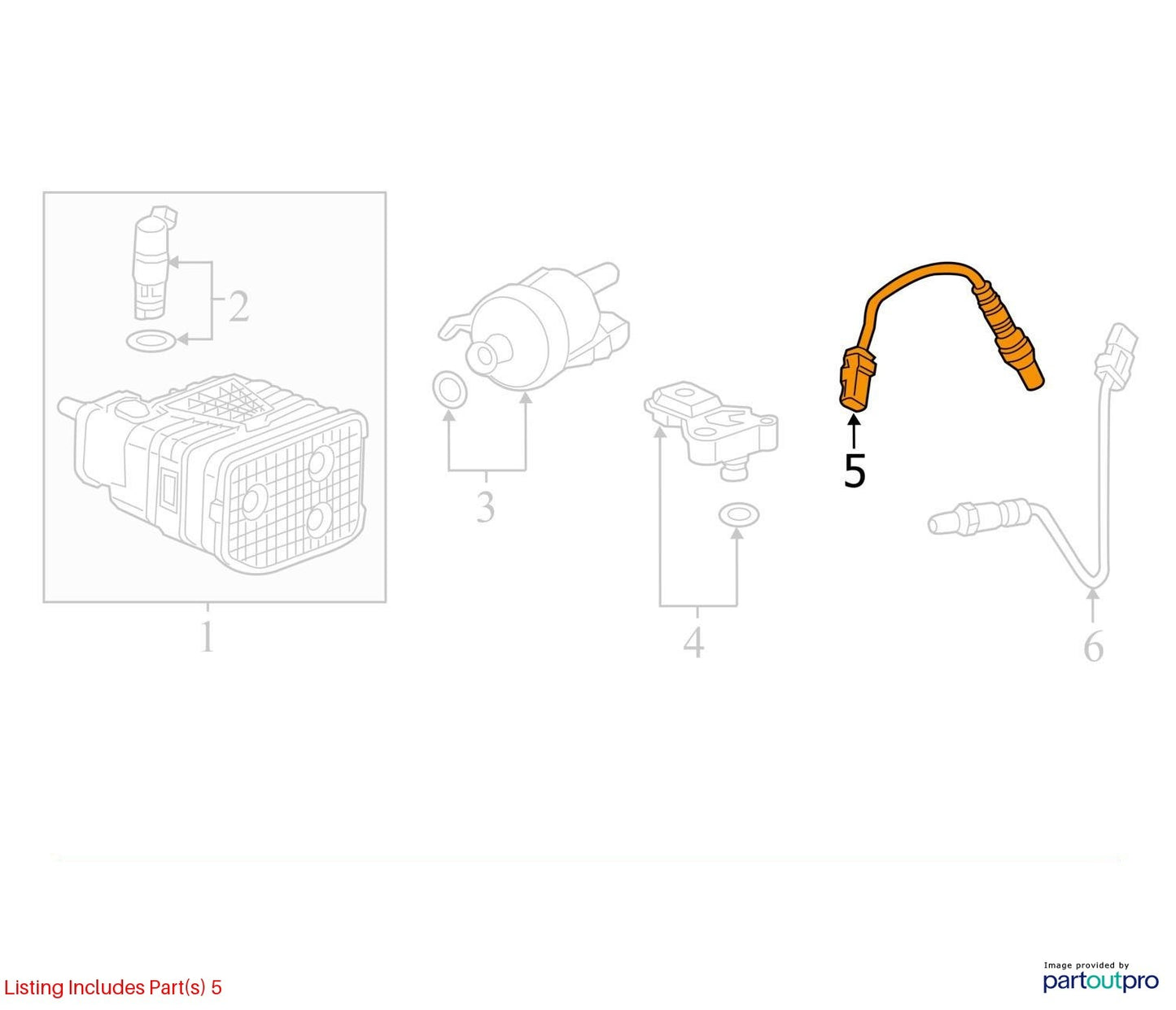 2018 Cadillac CTS Heated Oxygen Sensor Used OEM 12652845
