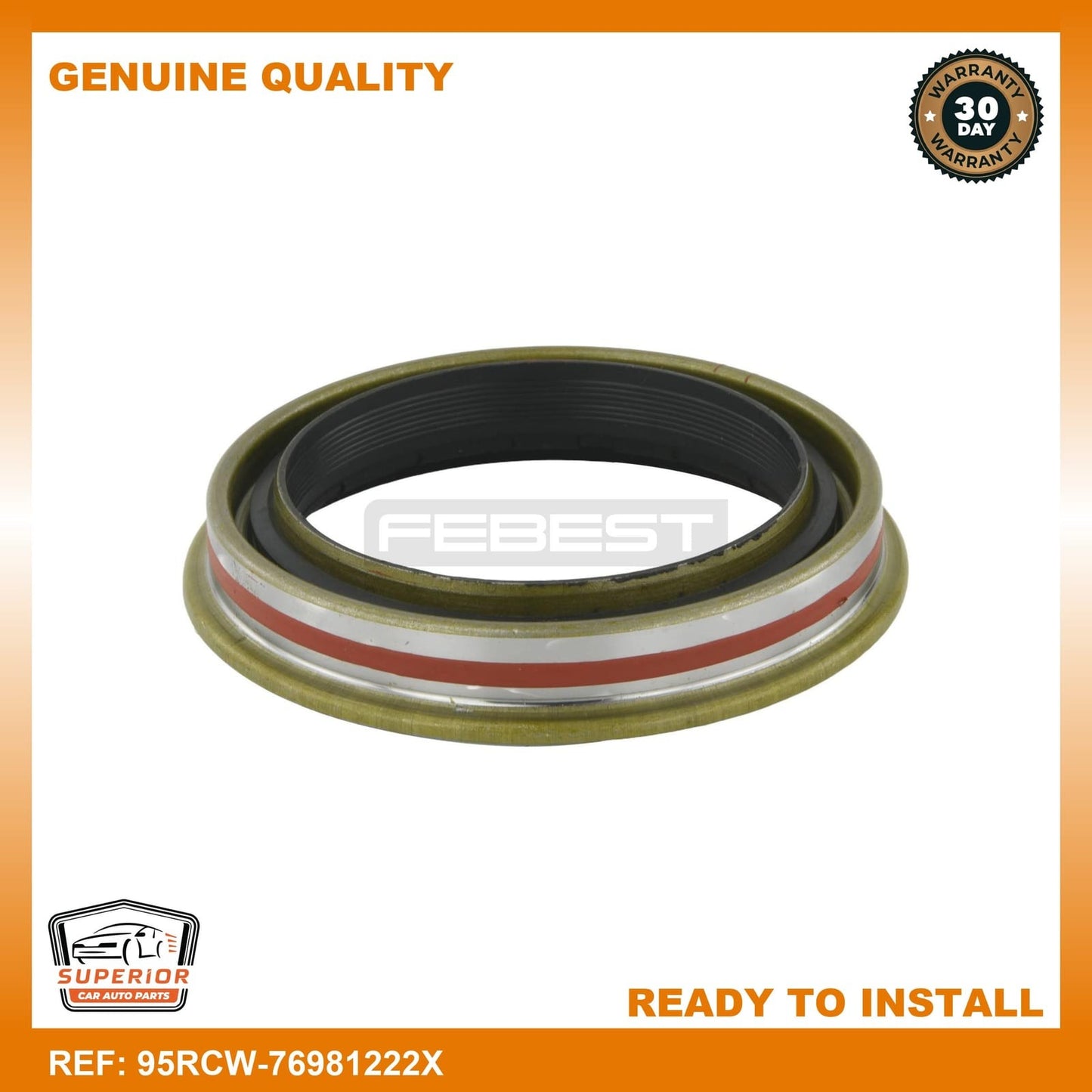 Febest 2000-2005 Ford Excursion Drive Shaft Oil Seal 95RCW-76981222X