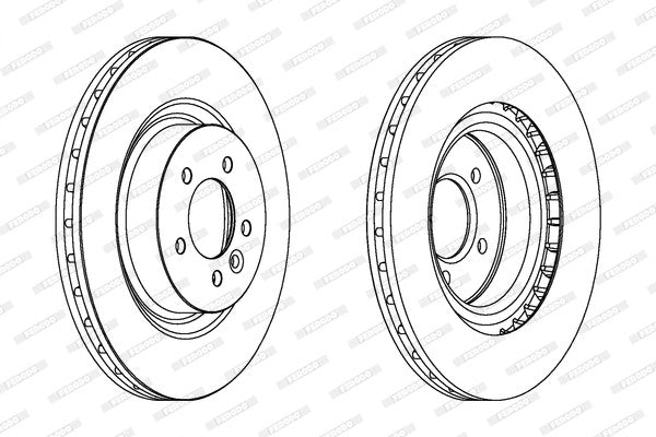 FERODO 2006-2013 Land Rover Range Rover Sport Brake Disc DDF1434C-1