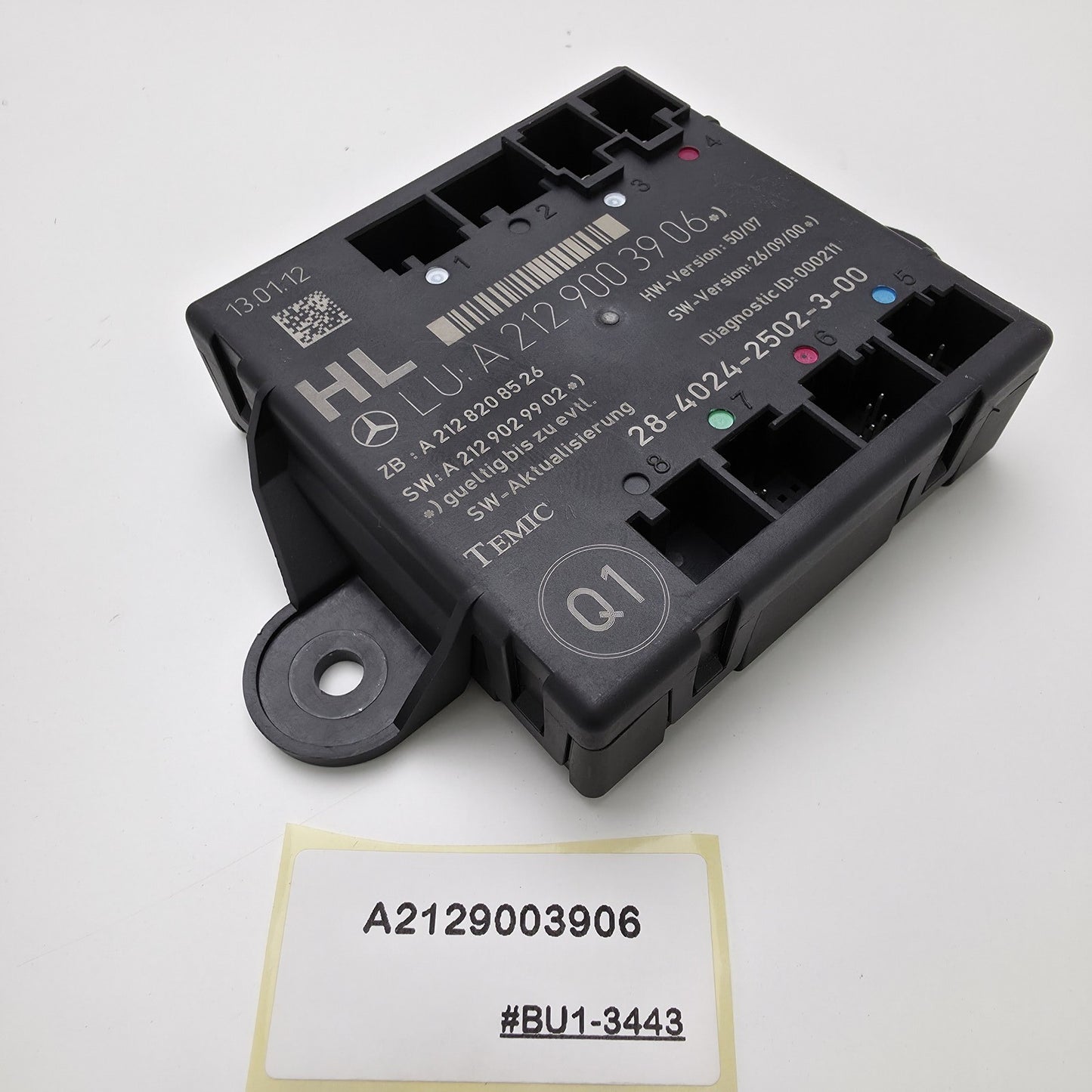 2007-2015 Mercedes-Benz C Rear Left Door Control Unit A2129003906