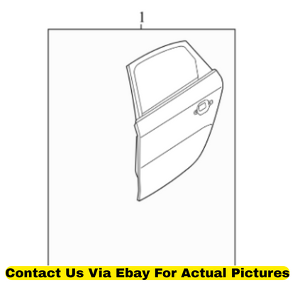 2013 Audi A4 Quattro Rear Right Passenger Door Shell Used OEM 8K5833051C