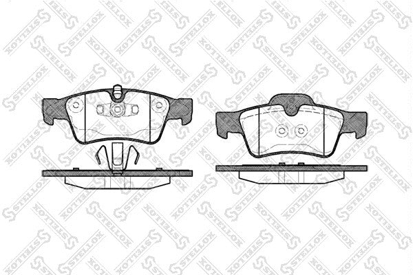 STELLOX MERCEDES-BENZ DISK BRAKE PAD, PARTS KIT - 0044205220S