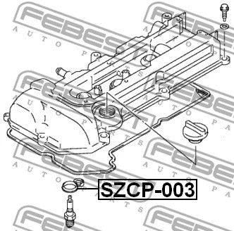 FEBEST 2006-2014 Suzuki SX4 Seal Ring Spark Plug Tube SZCP-003