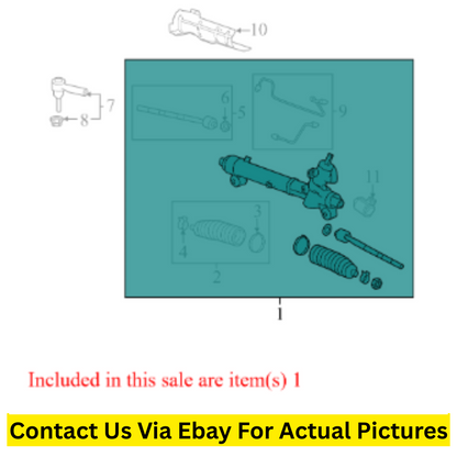 2011 Cadillac SRX Rack and Pinion Assembly Used OEM 15950143