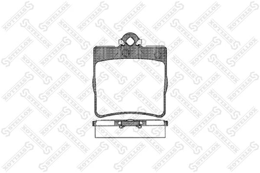 STELLOX 1994-2005 Mercedes-Benz C230 Brake Pad Set Rear 0024207120