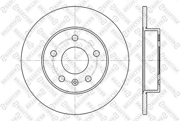 STELLOX DAEWOO Brake disc - 9117772