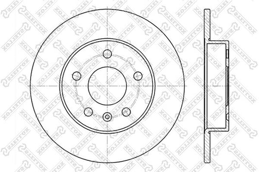 STELLOX DAEWOO Brake disc - 9117772