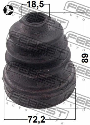 FEBEST 2004-2013 Mazda 3 Boot Inner CV Joint Kit 0515-BKT