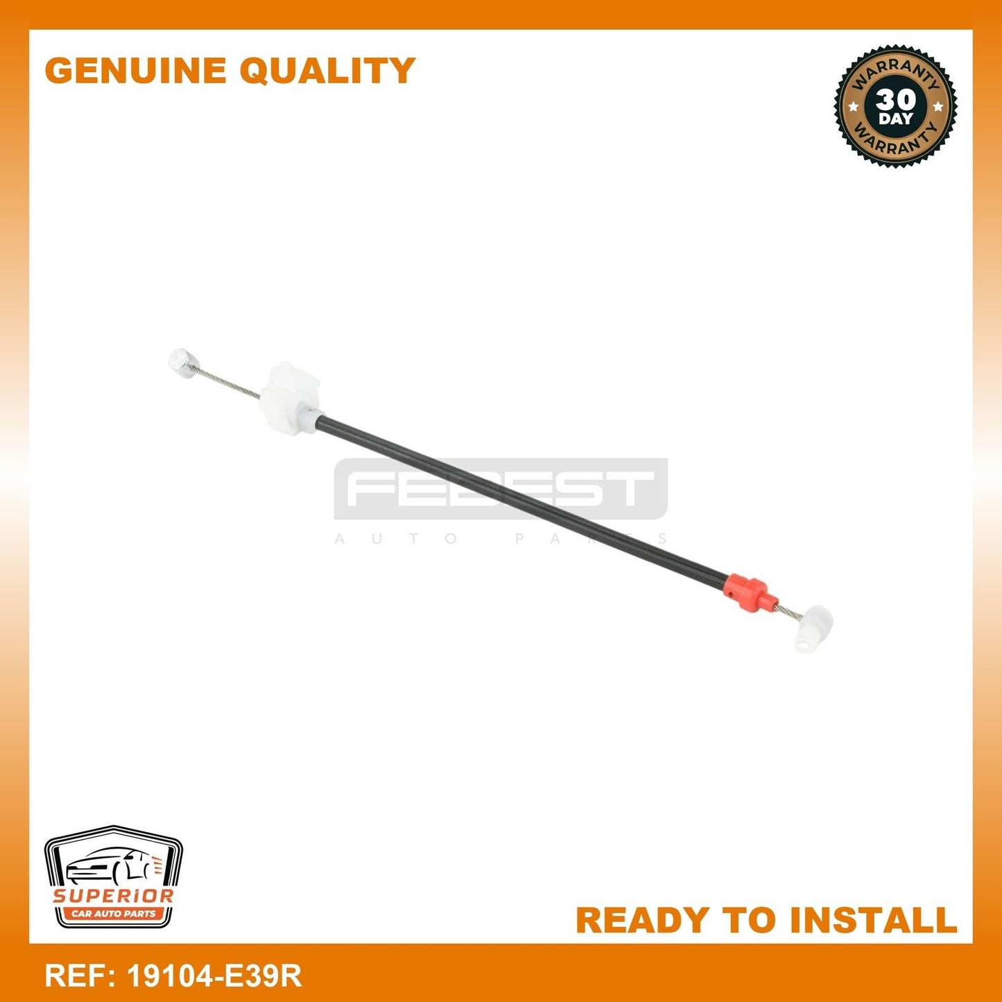 FEBEST BMW Outer Door Lock Cable 19104-E39R