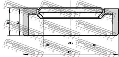 FEBEST 2005-2011 Volvo V50 Drive Shaft Oil Seal 95BDY-31470509X