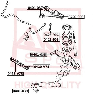 Febest Mitsubishi 4056A111 Rear Left Stabilizer Link 0423-903