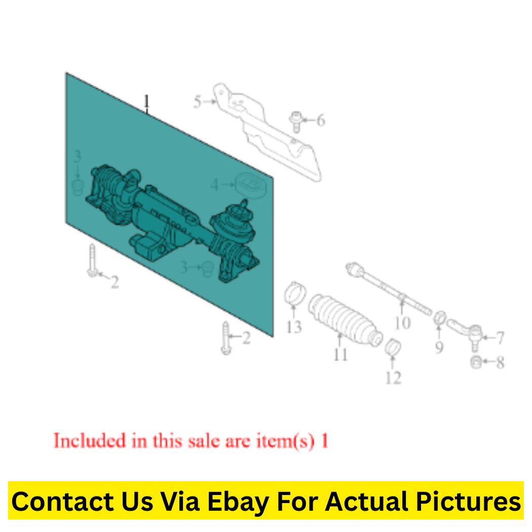 2014 Volkswagen Passat Rack and Pinion Assembly Used OEM 1K1423055M