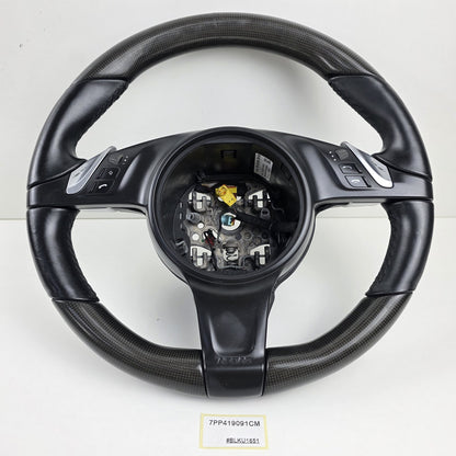 2010-2016 Porsche Cayenne Carbon Multifunction Steering Wheel 7PP419091CM