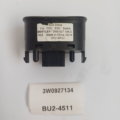 2004-2012 Bentley Continental GTC Switch Trip Reset LHD 3W0927134
