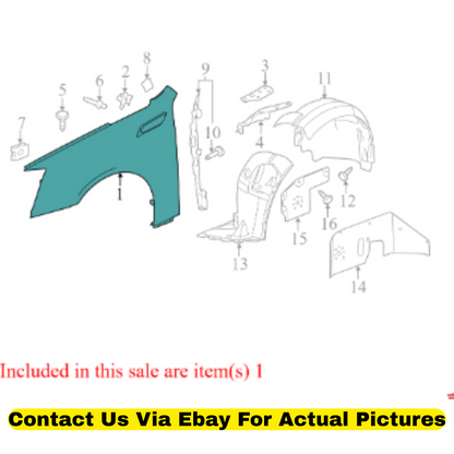 2011 Cadillac CTS Front Driver Side Fender Used OEM 20851340