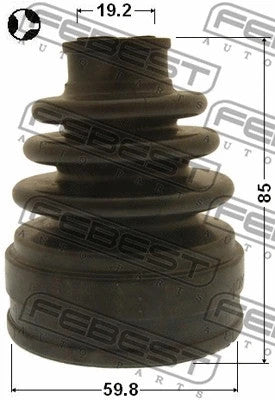 FEBEST 2013-2017 Mazda CX-5 Boot Inner CV Joint Kit 59.8x85x19.2 0415-CWRT