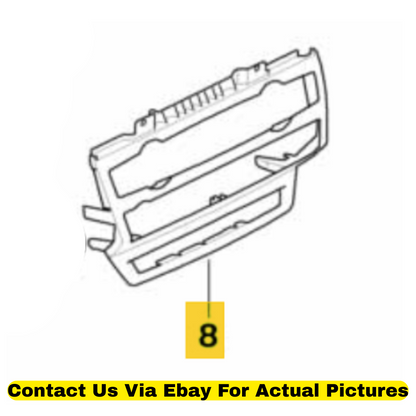 2012 BMW X6 Center Covering Trim Used OEM 51456967464