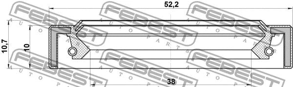 FEBEST MITSUBISHI Drive Shaft Oil Seal 95IAY-40521011R