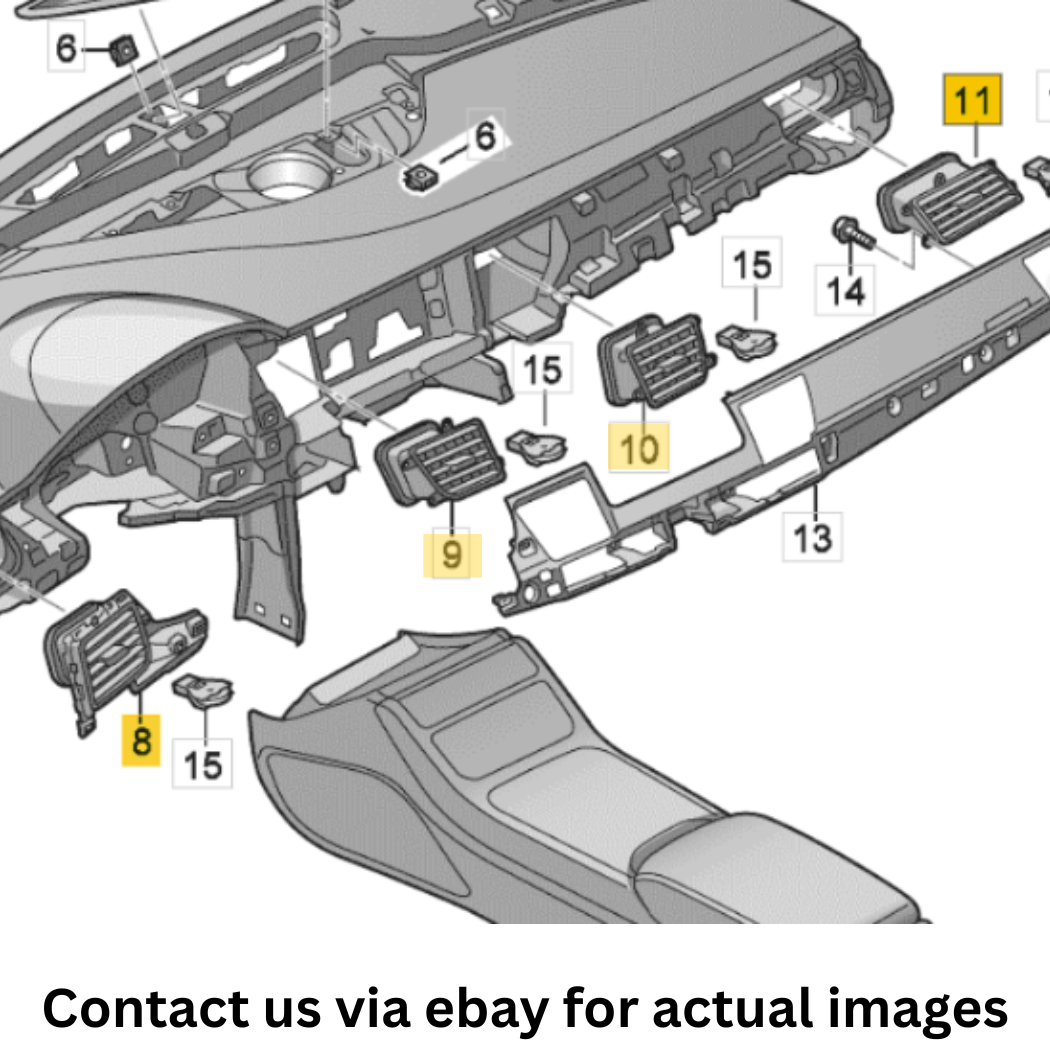 2012 Audi A8 Quattro Air Vents Used OEM 4H1820901A-4H1820951A-4H1820952A-4H18209